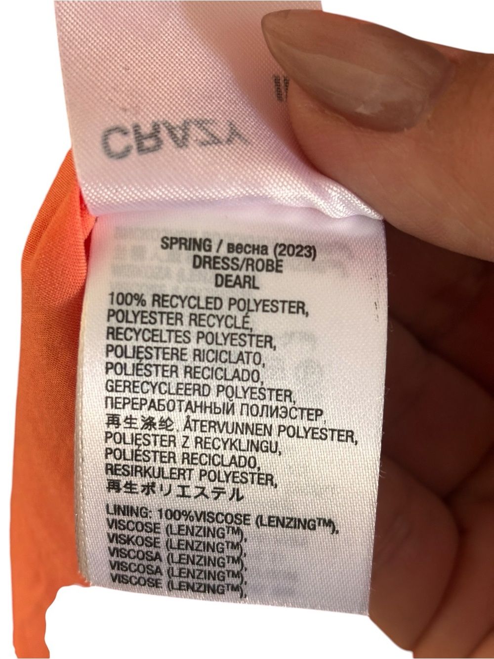 Essentiel Antwerp Orange Midi Dress EU Size 38, US 6, Women’s M. - Picture 5 of 5